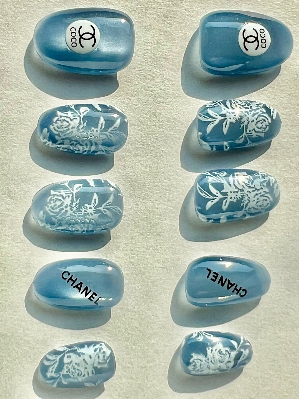 Look Beautiful luxury cat eye custom made reusable press on nails